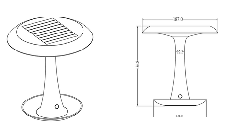 Jericho Solar Table Lamp