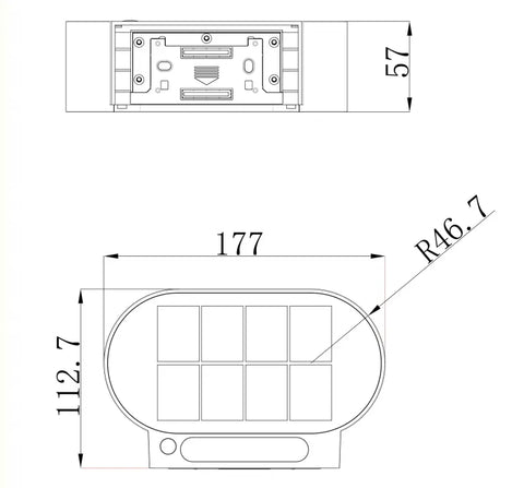 Radcliffe Up and Down Solar wall light